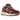 Baskets New Balance 9060 Rich Oak vue de côté avec design superposé en nuances de marron, daim et semelle intermédiaire off-white détaillée.
