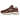 New Balance 9060 Rich Oak baskets en vue latérale, mettant en valeur l'association de daim marron, détails en mesh et la semelle intermédiaire blanche.