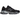 New Balance 9060 Patent Black baskets vue latérale avec empeigne en cuir verni noir, semelle épaisse et logo N emblématique