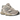New Balance 9060 Moonrock Linen baskets en vue latérale, mettant en valeur les détails en daim beige, la semelle imposante et la tige en mesh