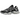 Baskets New Balance 9060 Black Castlerock en vue latérale avec empiècements en daim, tige en mesh, logo N emblématique et semelle chunky.