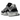 New Balance 9060 Black Castlerock baskets vue latérale avec panneaux en daim gris, empeigne en mesh noir et la semelle intermédiaire épaisse