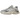 New Balance 9060 Grey Matter Timberwolf baskets vue latérale avec empeigne superposée en suède gris, lacets blancs et semelle intermédiaire épaisse