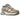 New Balance 9060 Driftwood Stone Pink Sea Salt baskets vue latérale avec une tige superposée aux tons beige, rose et gris sur une semelle robuste.