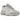 New Balance 9060 X Raincloud Concrete baskets vue latérale dans des tons gris avec semelle chunky, détails en daim et logo N apparent