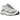 New Balance 9060 Dusk Shower Reflection baskets en vue inclinée avec nuances de gris, empiècements en daim et semelle intermédiaire épaisse blanche