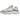 New Balance 9060 Dusk Shower Reflection baskets en vue latérale avec des nuances de gris, détails en mesh, semelle épaisse et logo N emblématique.