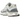 New Balance 9060 Dusk Shower Reflection baskets en vue latérale, mettant en valeur l'empeigne en nubuck gris et bleu marine et la semelle imposante.