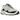 New Balance 9060 Grey Jet Black baskets vue latérale avec détails en daim gris, maille noire et semelle intermédiaire épaisse au design superposé