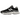 New Balance 9060 Black Grey baskets vue latérale avec empeigne en daim noir, détails en mesh gris et une semelle intermédiaire imposante blanche et grise.