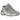 New Balance 9060 Silver Metallic Grey baskets vue latérale avec des nuances argentées et grises ainsi qu'une semelle intermédiaire blanche sculptée