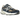 New Balance 9060 Navy Mushroom baskets vue sous un angle montrant une tige en mesh bleu marine, des détails en cuir et une semelle beige épaisse.
