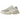Baskets New Balance 9060 Grey Moonbeam de profil, dotées d'une empeigne en mesh gris, d'empiècements en daim et d'une semelle épaisse.