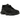 New Balance 9060 Triple Black Leather baskets vue latérale avec empeigne en cuir noir, semelle épaisse et logo N classique New Balance.