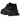Baskets New Balance 9060 Triple Black Leather vue de profil avec empeigne en cuir noir et mesh, mettant en avant la semelle épaisse et les détails.