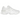 New Balance 9060 Triple White baskets vue latérale avec une empeigne en mesh et cuir blanc ainsi qu'une semelle volumineuse aux détails uniques.