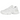 New Balance 9060 Triple White baskets vue latérale avec une tige en cuir et mesh blanc ainsi qu'une semelle intermédiaire blanche épaisse