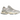 Baskets New Balance 9060 Granite Pink vue latérale avec empeigne en mesh gris, superpositions en daim rose et semelle intermédiaire épaisse.