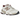 New Balance 9060 Linen Sandstone baskets vue latérale avec empeigne en mesh beige, détails en daim et semelle intermédiaire épaisse et amortie.