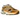 New Balance 9060 Butterscotch baskets vue latérale avec empeigne en daim marron clair, mesh crème et la semelle intermédiaire épaisse typique.