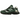 New Balance 9060 Team Forest Green baskets vue latérale présentant une empeigne en mesh et daim vert forêt et une semelle intermédiaire imposante.