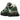New Balance 9060 Team Forest Green baskets vue latérale avec empeigne en mesh vert foncé, détails en daim et semelle intermédiaire blanche amortissante