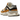 Baskets New Balance 9060 Workwear vue de profil avec empeigne en daim marron, empiècements en mesh beige et semelle intermédiaire épaisse.
