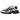 New Balance 9060 Off White Black baskets vue latérale avec empeigne en mesh beige, détails en daim et une semelle noire imposante