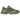 New Balance 9060 Dark Olivine baskets vue latérale avec empeigne en daim vert olive, mesh noir et semelle intermédiaire épaisse aux détails amortis