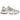 New Balance 9060 Sea Salt Raincloud baskets vue sous angle avec des tons blancs, des empiècements en daim et une semelle intermédiaire massive grise.