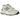 New Balance 9060 Sea Salt Raincloud baskets en vue latérale, présentant des détails en daim gris clair, du mesh blanc et une semelle épaisse