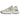 New Balance 9060 Sea Salt Raincloud baskets vue latérale dans des tons gris et beige avec semelle imposante, superpositions en daim et logo N