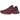 New Balance 9060 Burgundy baskets en vue latérale présentant une tige bordeaux en mesh et daim avec une semelle intermédiaire blanche