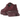 New Balance 9060 Burgundy baskets vue latérale en daim bordeaux et mesh, avec une semelle épaisse et le logo N emblématique