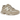New Balance 9060 Chestnut Beige baskets vue latérale avec empeigne superposée en daim et mesh beige, dotées d'une semelle épaisse aux tons terre.