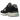 New Balance 991v2 MiUK Black Grey baskets en vue latérale, dotées d'une empeigne en daim gris et mesh noir, semelle intermédiaire blanche et logo N