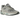 New Balance 991v2 MiUK Rock Ridge Grey baskets vue latérale avec des empiècements en daim gris, une empeigne en mesh et une semelle intermédiaire blanche.