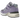 New Balance 991v2 MiUK Dusk baskets vue latérale dans des tons violet foncé avec détails gris, tige en daim et nubuck avec semelle en gomme
