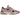 Baskets New Balance 991v2 MiUK Pink Mauve vue de côté avec une empeigne en daim rose, des détails gris et une semelle intermédiaire blanche
