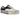 Vans Premium Authentic La Habana Black White baskets profil latéral avec tige en toile noire, semelle en caoutchouc blanc et lacets blancs.