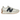 New Balance 327 Moonbeam Outerspace baskets en vue angulaire avec détails en daim, empeigne beige et logo bleu sur le côté