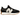 New Balance 327 Black Moonbeam baskets vue latérale avec tige en daim et nylon, détails blancs et la semelle extérieure en caoutchouc caractéristique.