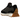 Baskets New Balance 327 Black Moonbeam vue de profil, présentant du daim noir, des détails en cuir blanc, le logo 'N' emblématique et une semelle à crampons.