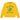 Billionaire Boys Club Crest Logo Crewneck Yellow baskets vue de face en couleur jaune avec logo brode sur la poitrine