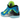 Nike Kobe 9 Elite Low Protro Perspective baskets en vue laterale avec une empeigne troyenne bleue et verte et une semelle blanche