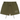 Fear of God Essentials Fleece Soccer Short Military baskets en vue sous angle en molleton vert avec taille elastique et cordon