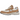 New Balance 992 MiUSA Sweet Caramel baskets de profil avec daim marron et semelle intercalaire crème
