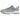 Nike Air Zoom Spiridon SP Metallic Silver Blue baskets de profil avec une empeigne en mesh argenté et des détails bleus