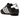 Adidas Taekwondo Black White baskets presentées de profil avec une tige en cuir noir, des bandes blanches emblématiques et une semelle plate.