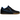 Nike Gato Black Royal Blue Gum baskets en vue latérale avec une empeigne noire, un swoosh bleu et une semelle gomme